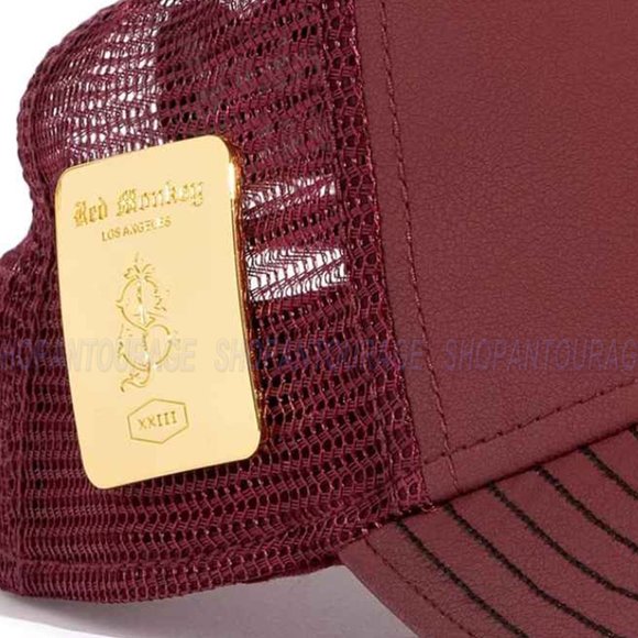 Red Monkey San Judas 2 Burgundy Limited Unisex Trucker Hat RM1480 Cap + Coin - Picture 9 of 10